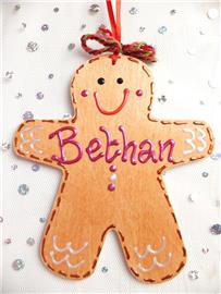 Gingerbread Man Christmas Decoration - Bethan