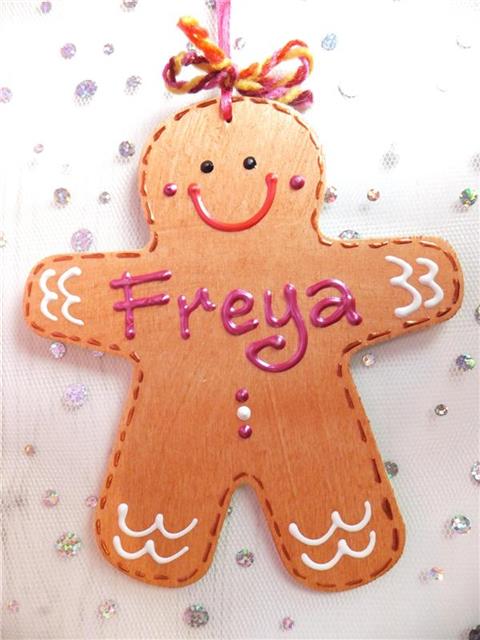 Gingerbread Man Christmas Decoration - Freya