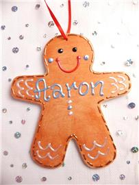 Gingerbread Man Christmas Decoration - Aaron