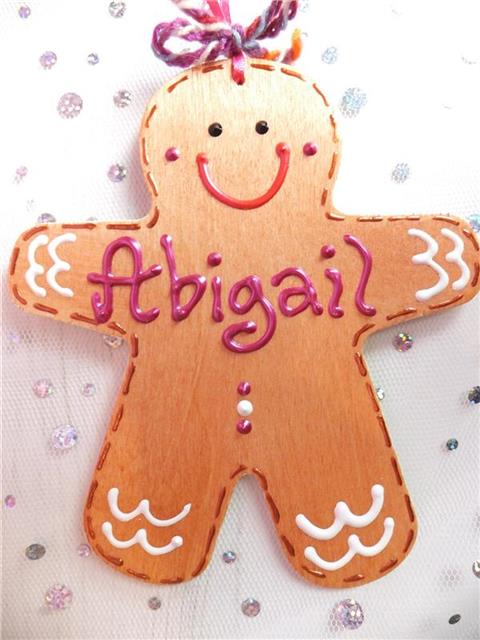 Gingerbread Man Christmas Decoration - Abigail