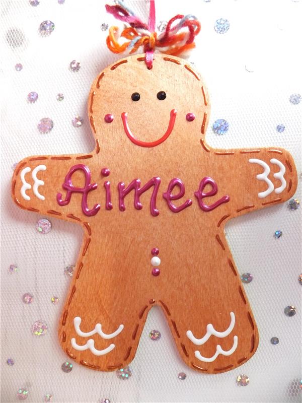 Gingerbread Man Christmas Decoration - Aimee