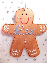 Gingerbread Man Christmas Decoration - Alex
