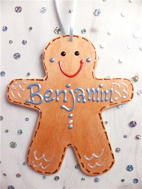 Gingerbread Man Christmas Decoration - Benjamin