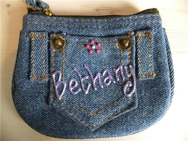 Denim Purse With Jean Rivets - Bethany