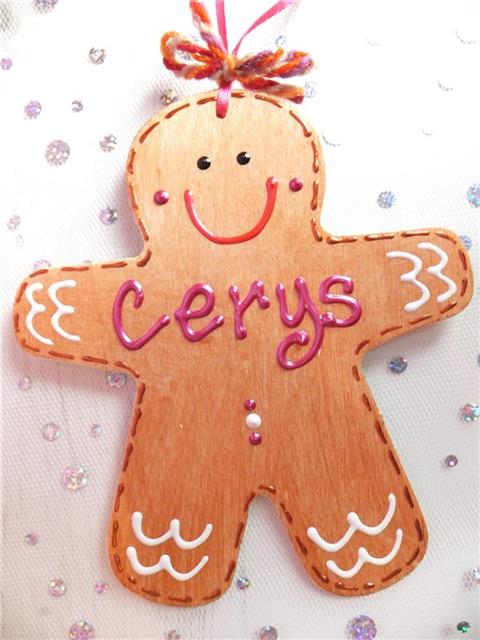 Gingerbread Man Christmas Decoration - Cerys