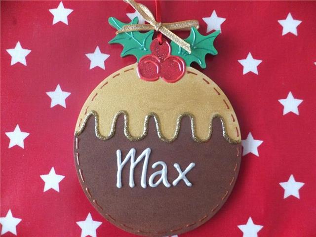Personalised Christmas Pudding Decoration Gifts