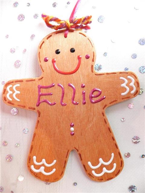 Gingerbread Man Christmas Decoration - Ellie