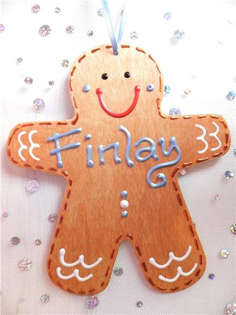 Gingerbread Man Christmas Decoration - Finlay