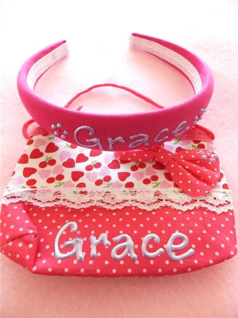 Hairband _Bag Set - Grace