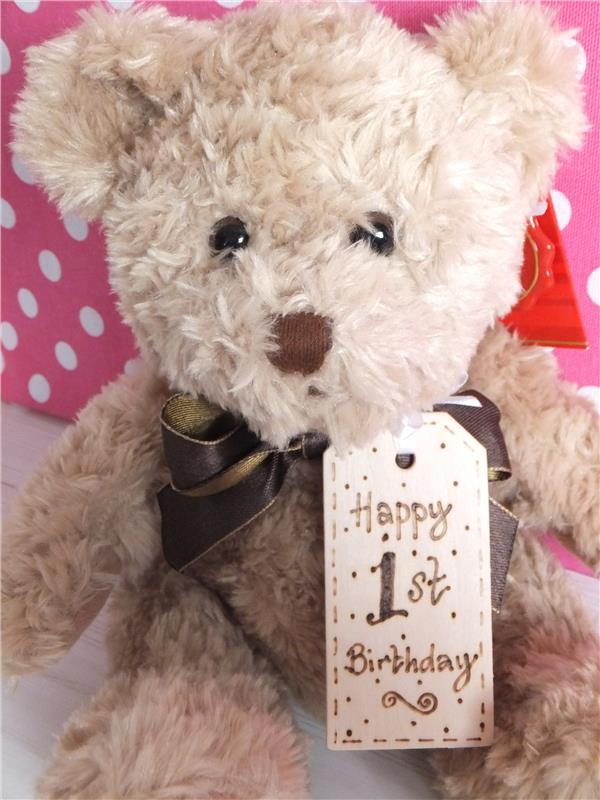1st birthday teddy bear
