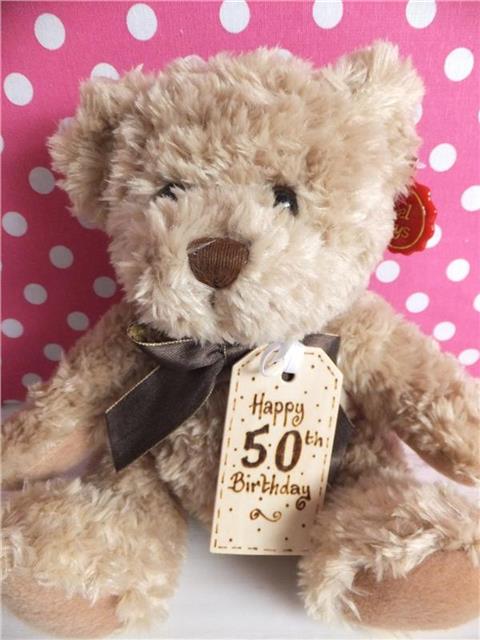 Happy 50th Birthday Teddy Bear