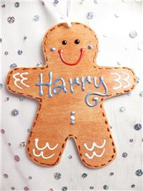 Gingerbread Man Christmas Decoration - Harry