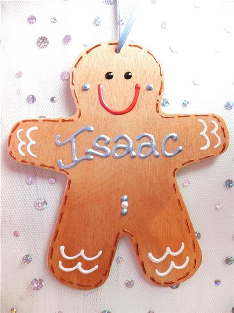 Gingerbread Man Christmas Decoration - Isaac