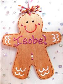 Gingerbread Man Christmas Decoration - Isobel