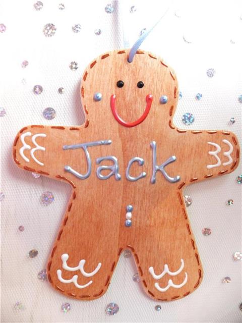 Gingerbread Man Christmas Decoration - Jack