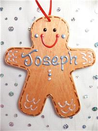 Gingerbread Man Christmas Decoration - Joseph