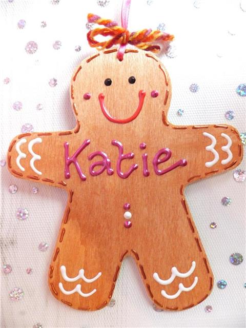 Gingerbread Man Christmas Decoration - Katie