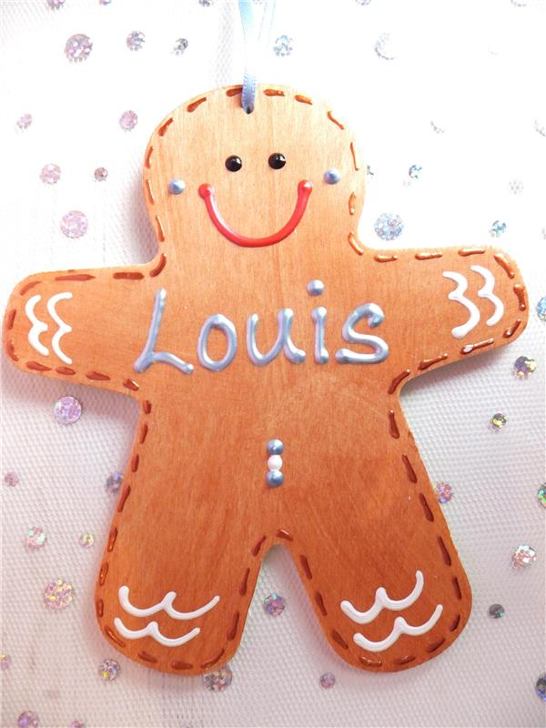Gingerbread Man Christmas Decoration - Louis