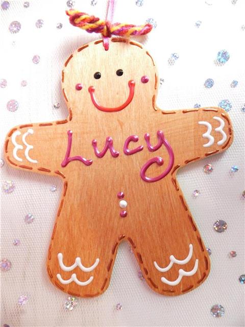 Gingerbread Man Christmas Decoration - Lucy