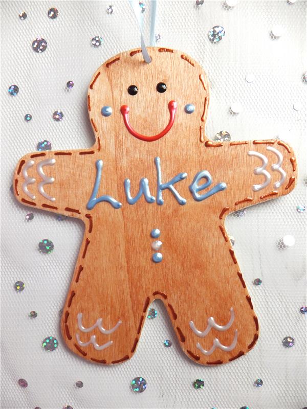 Gingerbread Man Christmas Decoration - Luke