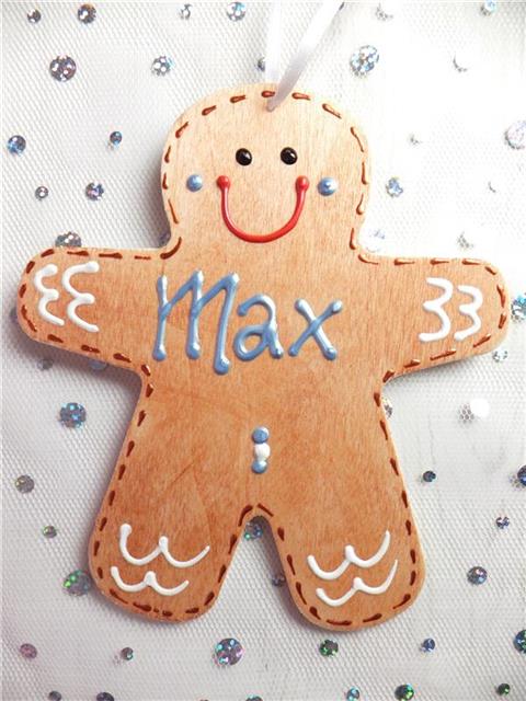 Gingerbread Man Christmas Decoration - Max