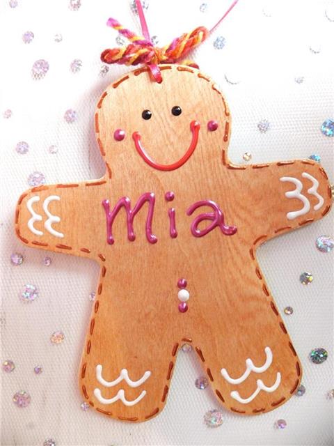 Gingerbread Man Christmas Decoration - Mia