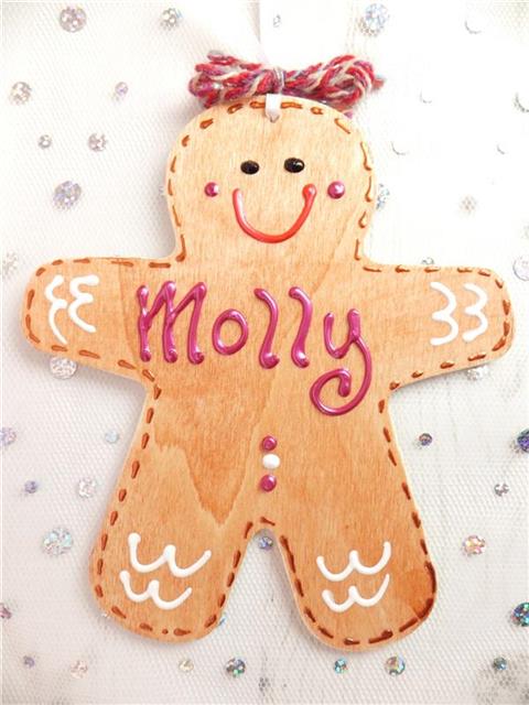 Gingerbread Man Christmas Decoration - Molly