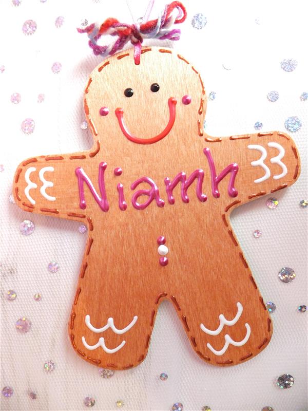 Gingerbread Man Christmas Decoration - Niamh