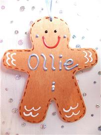 Gingerbread Man Christmas Decoration - Ollie