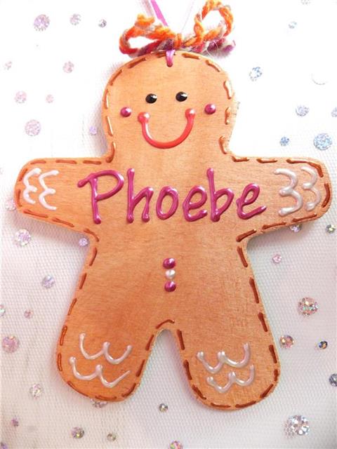 Gingerbread Man Christmas Decoration - Phoebe